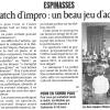 Match espinasses (Janvier 2011)
